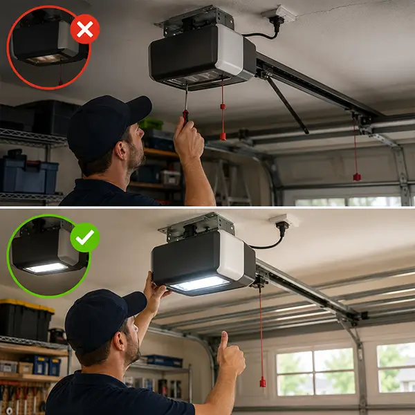 Mckinney garage door before and after